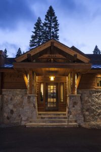 Entry Luxury Home in Martis Camp Truckee California by Borelli Architecture