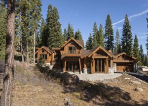 Rear Elevation Luxury Home in Martis Camp Truckee California by Borelli Architecture