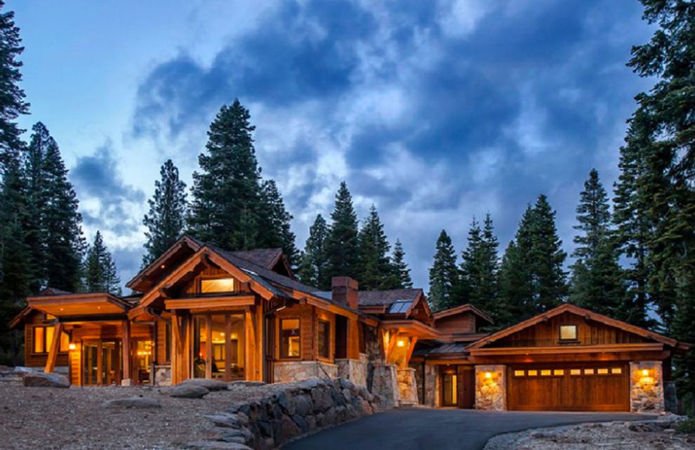 Exterior Luxury Home in Martis Camp Truckee California by Borelli Architecture