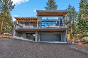 Exterior of Mountain Modern Design Tahoe Home by Borelli Architecture in Zephyr Cove, Nevada