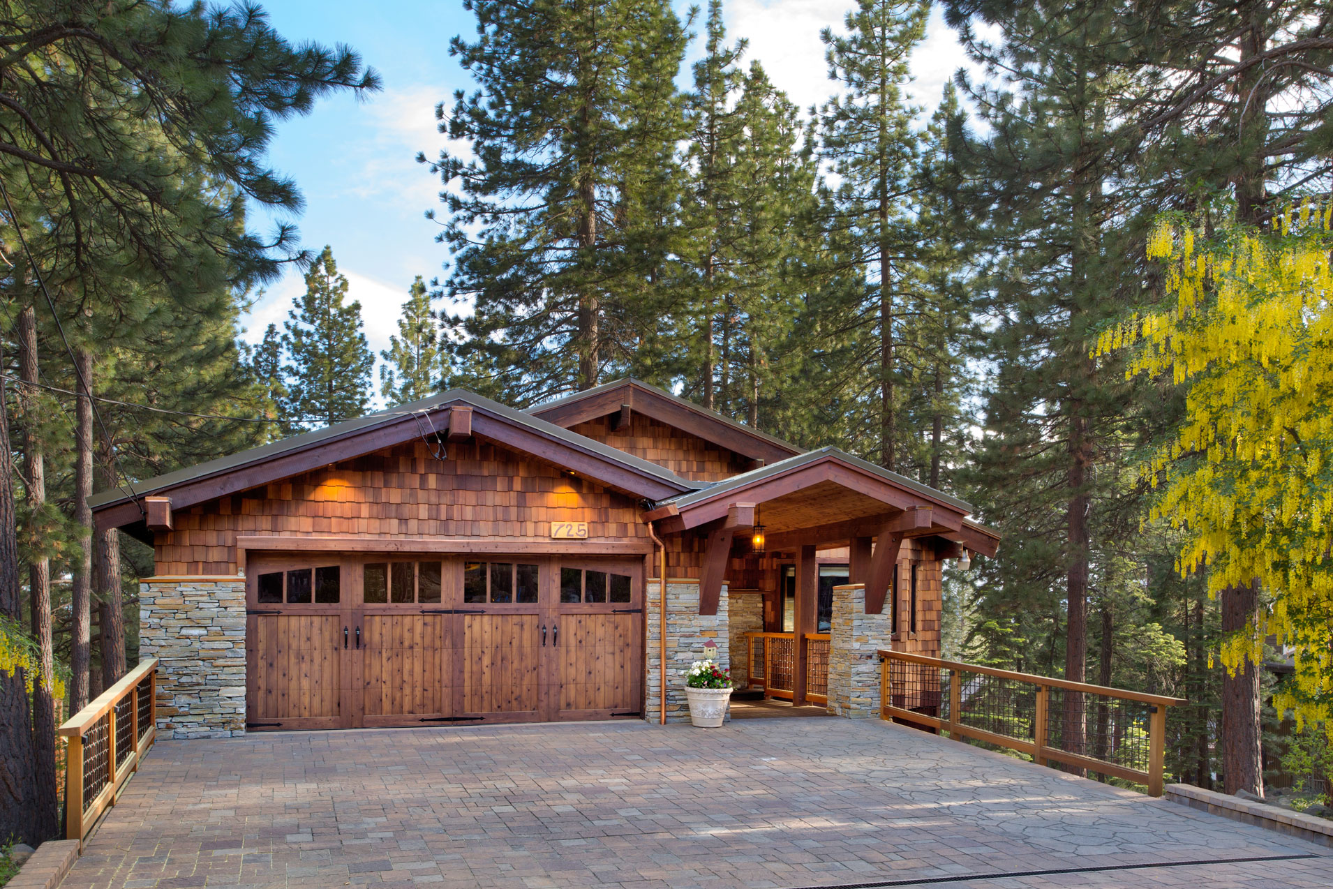 Exterior Remodel in Luxury Tahoe Home Remodel by Borelli Architecture in Incline Village, Nevada