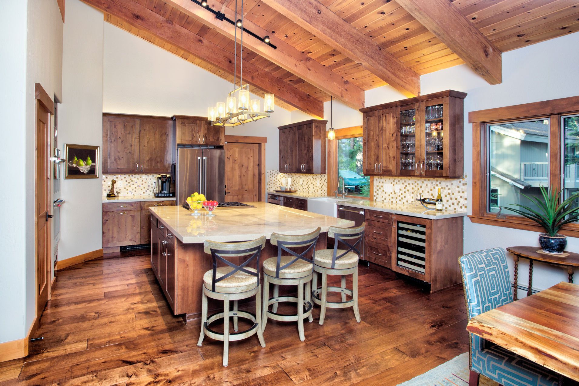 Kitchen Remodel in Luxury Tahoe Home Remodel by Borelli Architecture in Incline Village, Nevada