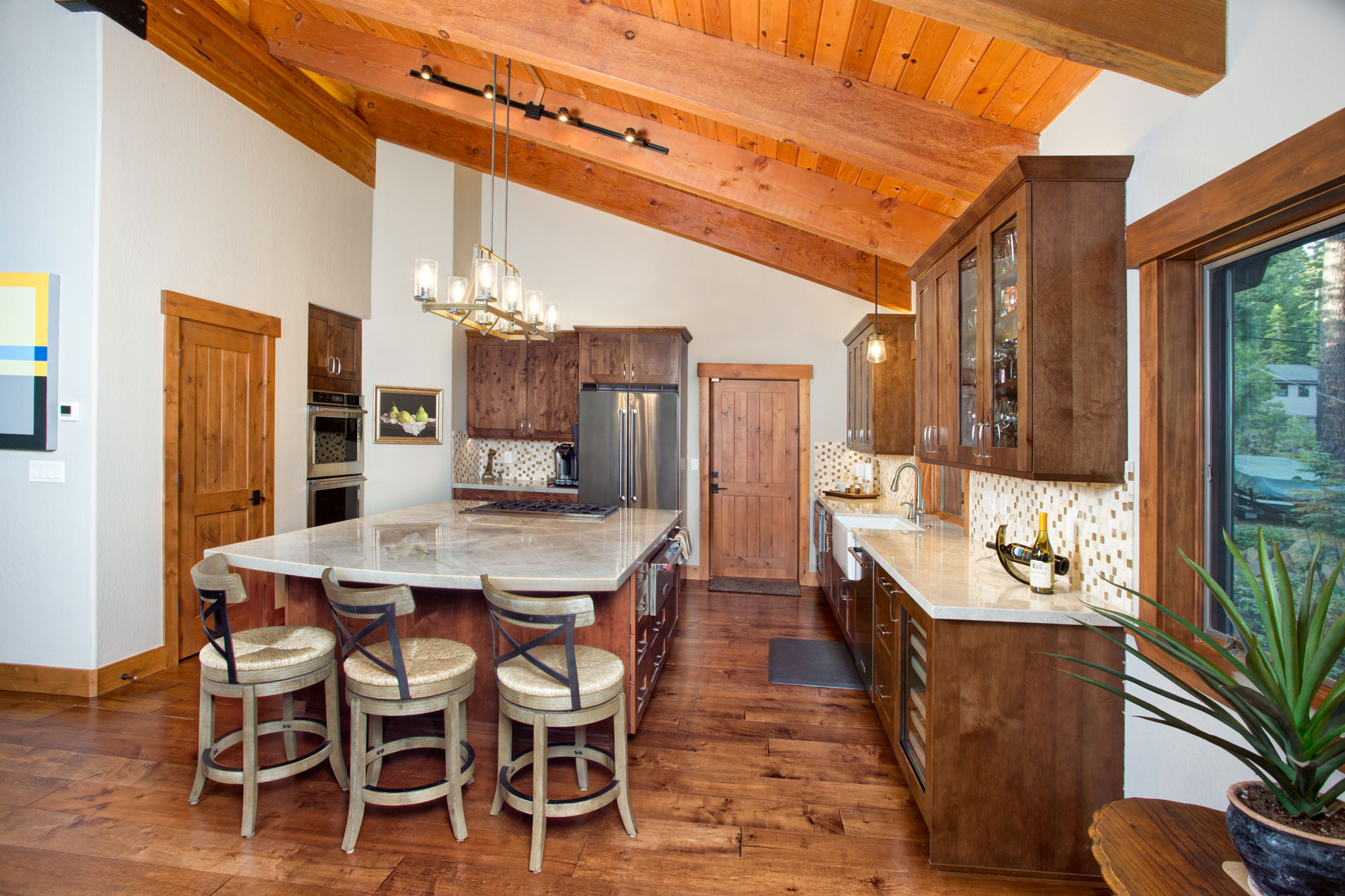 Kitchen Remodel in Luxury Tahoe Home Remodel by Borelli Architecture in Incline Village, Nevada
