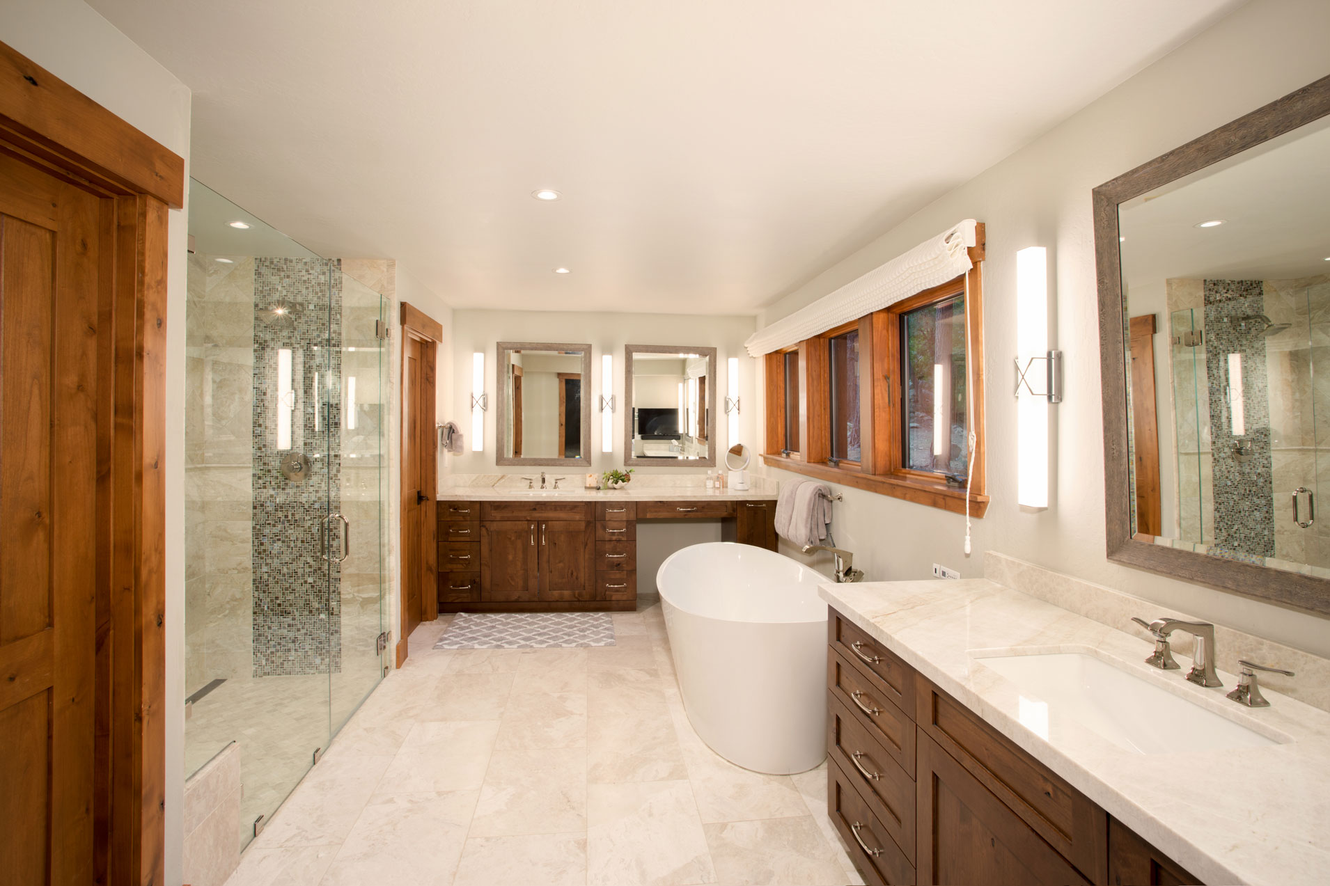 Bathroom Remodel in Luxury Tahoe Home Remodel by Borelli Architecture in Incline Village, Nevada