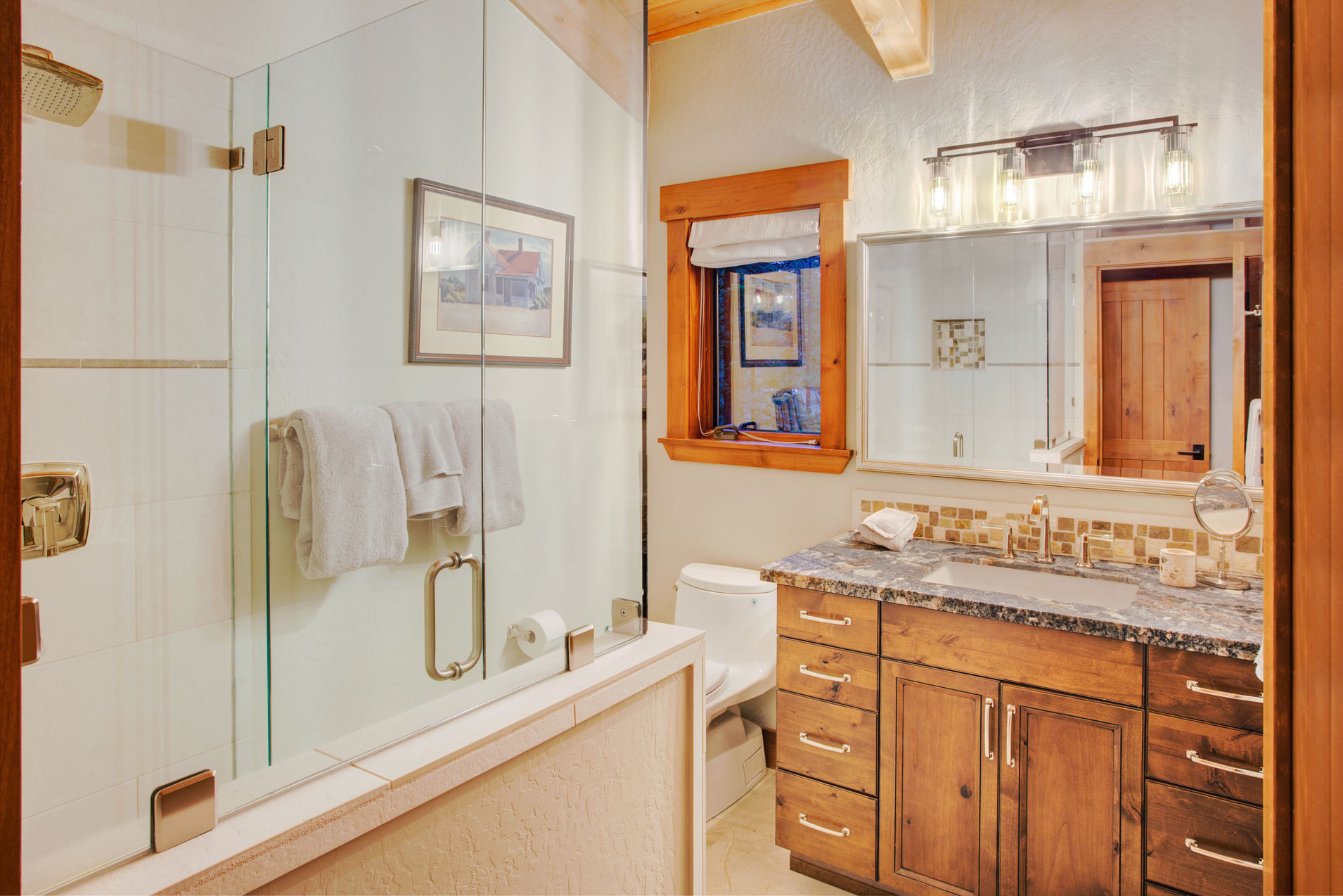 Bathroom Remodel in Luxury Tahoe Home Remodel by Borelli Architecture in Incline Village, Nevada