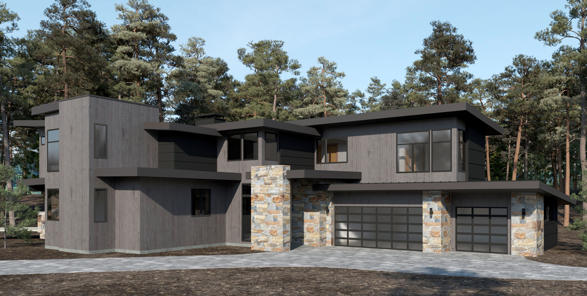 Mountain Modern Home Design by Borelli Architecuture in Lake Tahoe